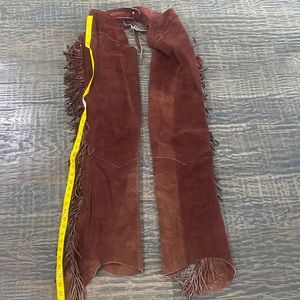 Brown western show chaps ladies